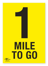 1 Mile To Go A3 Correx Distance Mile Marker Sign