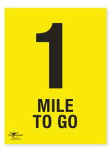 1 Mile To Go A2 Correx Distance Mile Marker Sign
