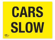 Cars Slow Safety Correx Sign Warning