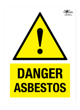 Danger Asbestos Correx Sign