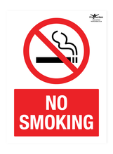 No Smoking Red Correx Sign
