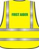 High Vis Waistcoat "First Aider" (Size Extra Large)