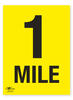 1 Mile A2 Correx Distance Mile Marker Sign