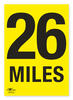 26 Miles A3 Correx Distance Mile Marker Sign