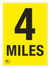 4 Miles 18x12" (A3)