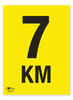 7KM A2 Correx Distance KM Marker Sign
