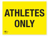 Athletes Only Correx Sign Restriction Notification