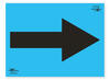 Blue A2 Directional Arrow Correx SIgn