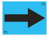 Blue A4 Directional Arrow Correx SIgn