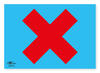 Wrong Way Blue 9x12" (A4) Correx Sign