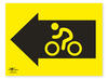 Cycle Directional Arrow Left Correx Sign A2 Cycling Notification