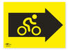 Cycle Directional Arrow Right Correx Sign A4 Cycling Notification