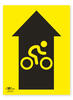 Cycle Directional Arrow Straight Correx Sign A2 Cycling Notification