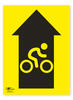 Cycle Directional Arrow Straight Correx Sign A4 Cycling Notification