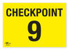 Checkpoint 9 Correx Sign A3 Event Area Notification