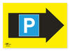 Car Park Right A3 Correx Sign