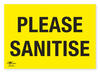 Please Sanitise COVID-19 (Coronavirus) Safety Correx Sign