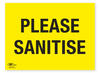 Please Sanitise COVID-19 (Coronavirus) Safety Correx Sign