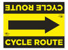 Cycle Route Directional Arrow Reversible Correx Sign A2 Cycling Notification