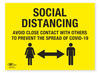 Social Distancing COVID-19 (Coronavirus) Safety Correx Sign