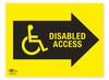 Disable Access Directional Arrow Right Correx Sign A2 General Event Area Notification