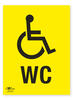 Disbaled WC Correx Sign Toilet Facility Notification