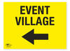 Event Village Directional Arrow Left Correx Sign General Event Area Notification