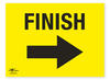 Finish Directional Arrow Right Correx Sign Start and Finish Notification