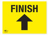 Finish Directional Arrow Straight Correx Sign Start and Finish Notification