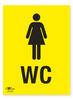 Female WC Correx Sign Toilet Facility Notification