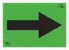 Green A3 Directional Arrow Correx SIgn