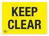 Keep Clear Correx Sign A3 Restriction Notification