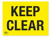 Keep Clear Correx Sign A2 Restriction Notification