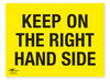 Keep On The Left Hand Side Correx Sign Route On The Course Directional