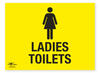 Ladies Toilets Correx Sign Toilet Facility Notification