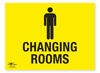 Mens Changing Rooms Sign Facility Notification