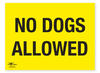 No Dogs Allowed Correx Sign Restriction Notification