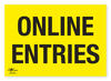 Online Entries Correx Sign A3 General Registration Area Notification
