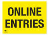 Online Entries Correx Sign A2 General Registration Area Notification