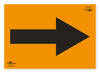 Orange A3 Directional Arrow Correx SIgn