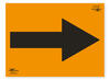 Orange A2 Directional Arrow Correx SIgn