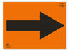 Orange A4 Directional Arrow Correx SIgn