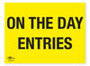 On The Day Entries Correx Sign A2 General Registration Area Notification