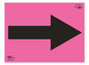 Pink A4 Directional Arrow Correx SIgn