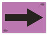 Purple A3 Directional Arrow Correx SIgn