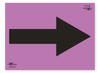 Purple A2 Directional Arrow Correx SIgn