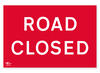 Road Closed Correx Sign Warning