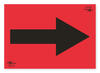 Red A3 Directional Arrow Correx SIgn