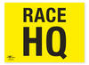 Race HQ Correx Sign General Registration Area Notification