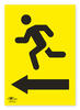 Runner Left Directional Arrow Correx Sign A3 Triathlon